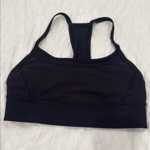Lululemon Black Racerback Sports Bra Medium Support